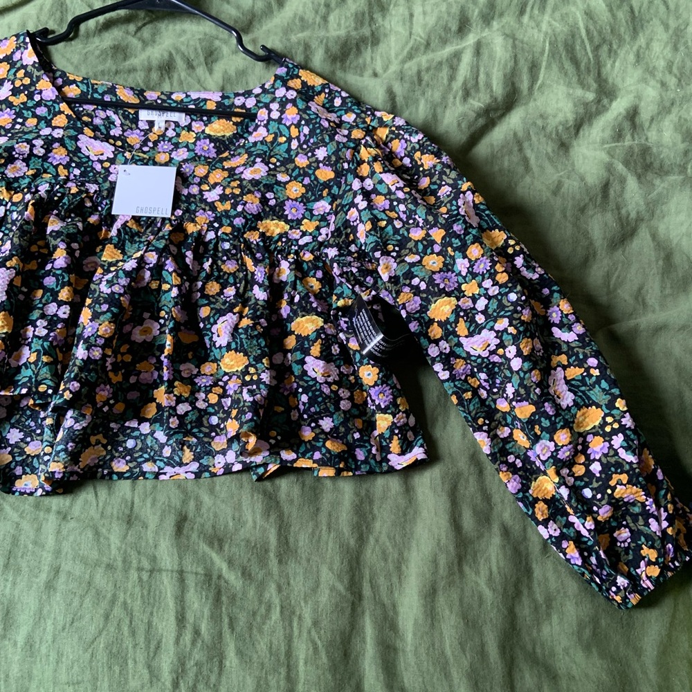 Gospell floral crop top long sleeve - Picture 3 of 8
